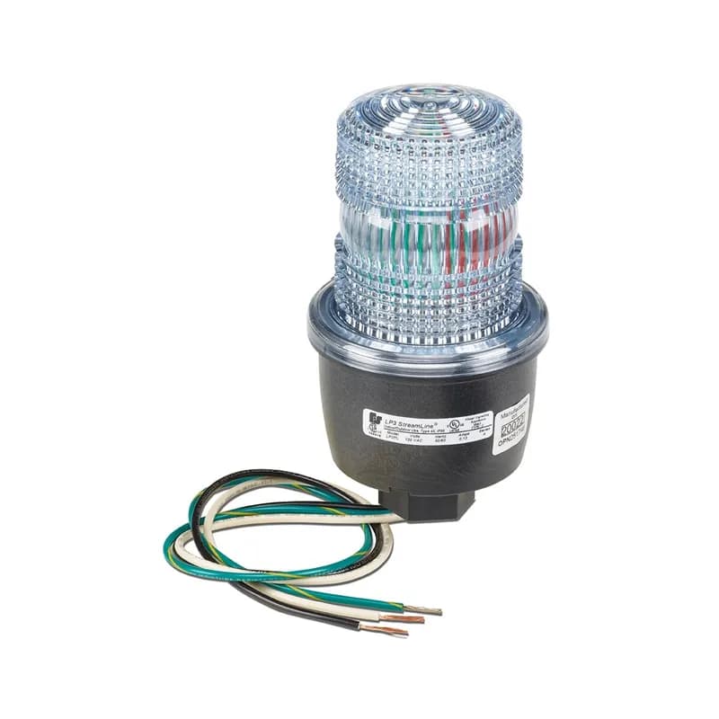 StreamLine LED Light, Low Profile, UL and cUL, 120VAC, NPT Pipe Mount, Clear