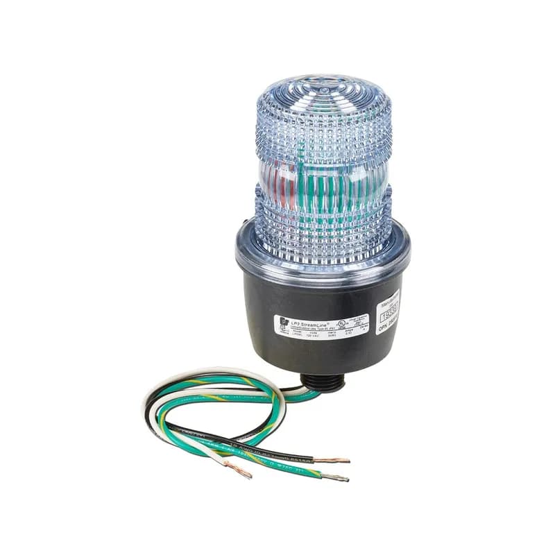 StreamLine LED Light, Low Profile, UL and cUL, 120VAC, Male Pipe Mount, Clear