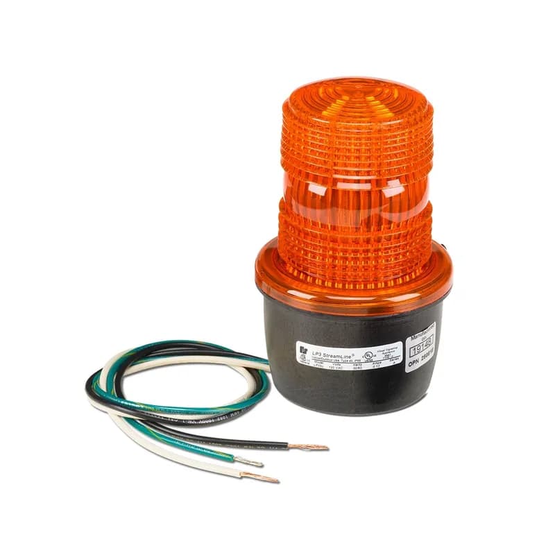 StreamLine LED Light, Low Profile, UL and cUL, 120VAC, Surface Mount, Amber