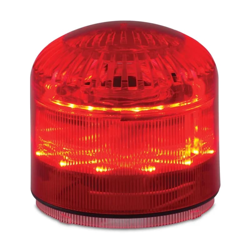 StreamLine Modular Audible Visual LED Light, High Output, Multifunctional, UL and cUL, Red, Base Sold Separately