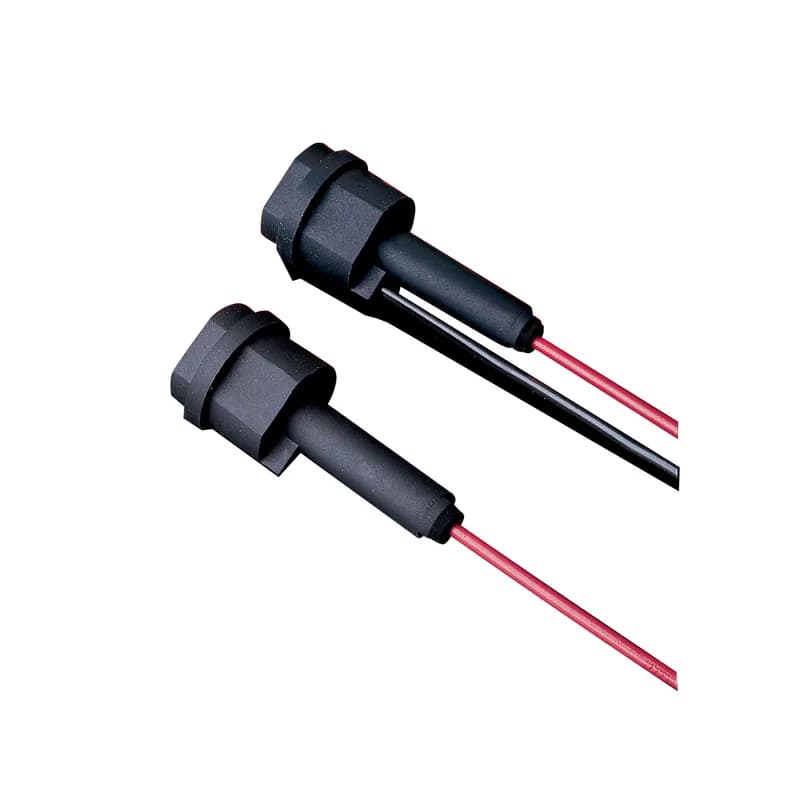 Used as in-line protection for fluorescent fixtures, the Littelfuse LGR and LMF series fuses and LHR holder offer increased safety and reliability to lighting systems. On a 277 volt system, a fault occurring in an un-fused fixture could take out the entire branch circuit affecting up to 100 fixtures. This could cause safety problems as well as shut down operations. By individually fusing fixtures, these problems will be avoided. The added benefits of this is the ability to quickly identify the problem fixture and reduce the repair time. Fuse holders are rated up to 10 amperes at 300 volts and are equipped with 7” 18 AWG leads. Order part number LHR 000 for two leads, and part number LHR 001 for one lead and one terminal for insertion of 18 AWG ballast lead.