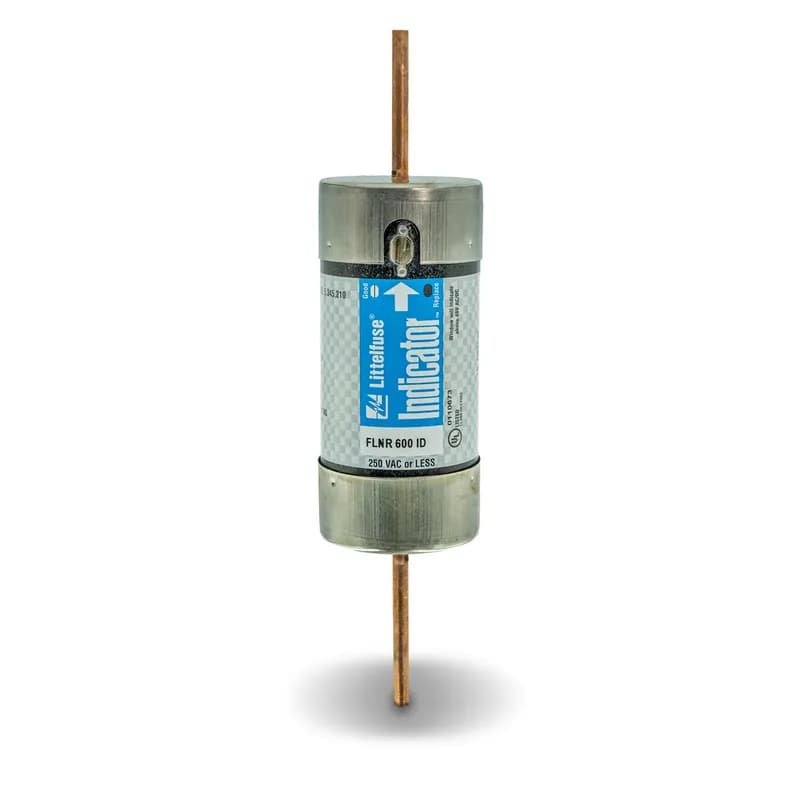 FLNR600ID is a Class RK5 fuse with an ampere rating of 600 and knife-blade-style construction.