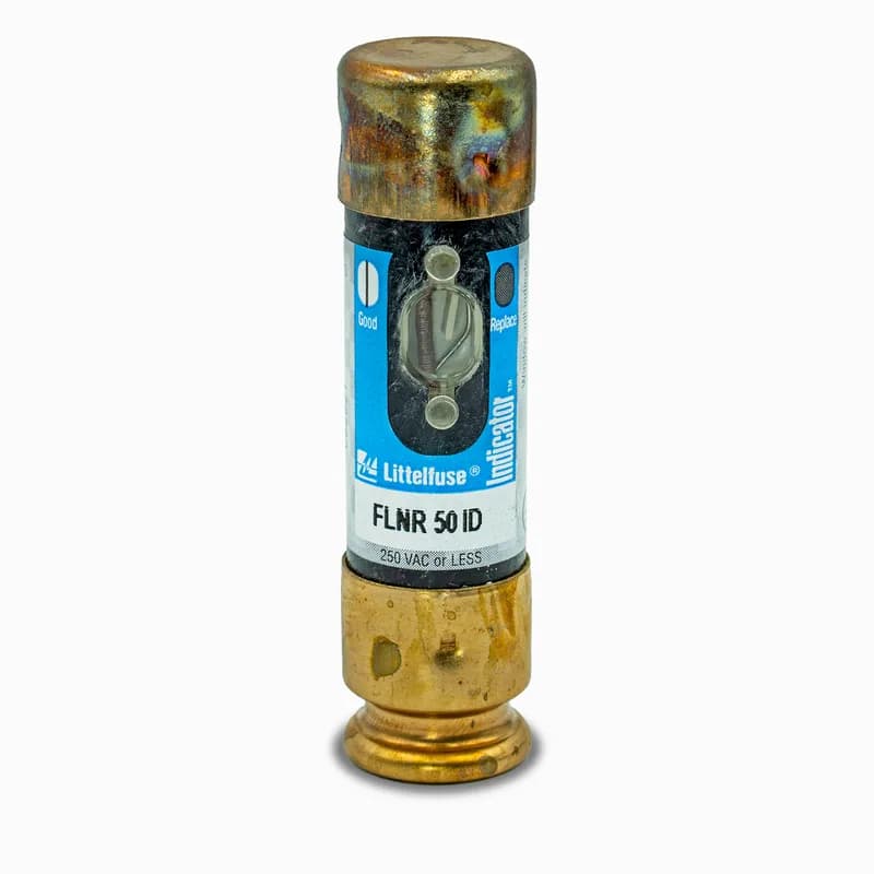 FLNR050ID is a Class RK5 fuse with an ampere rating of 50 and cartridge-style construction.