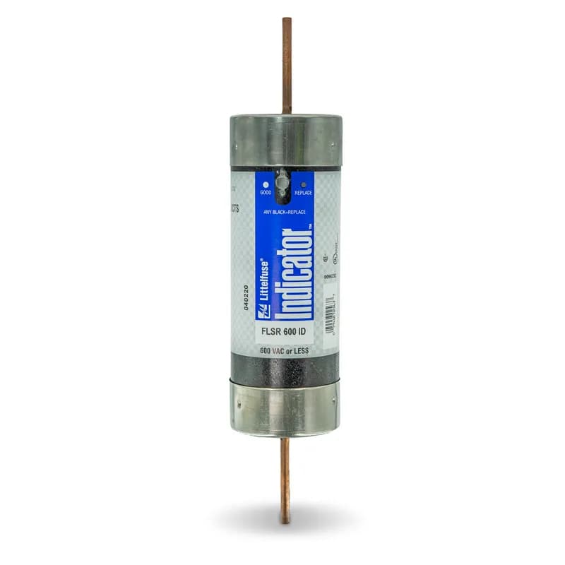 FLSR600ID is a Class RK5 fuse with an ampere rating of 600 and knife-blade-style construction.
