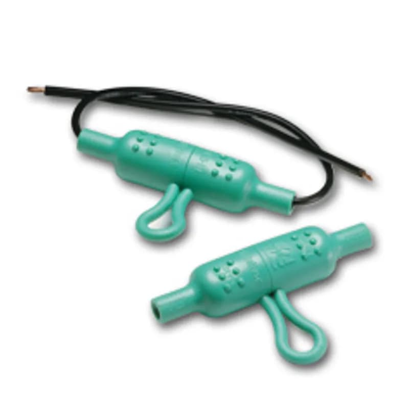 WATERPROOF INLINE 3AG FUSEHOLDER. The Littelfuse LHFB waterproof inline fuse holder is ideal for harsh environments. The easy to assemble one-piece molded thermoplastic body is a bright green color for high visibility. The LHFB holder accepts #12 to #18 gauge wire and features the voltage and ampere rating moded into the body, along with a wire strip gauge. Withstands solvents and vibration, for use with 1/4" x 1-1/4" fuses.
