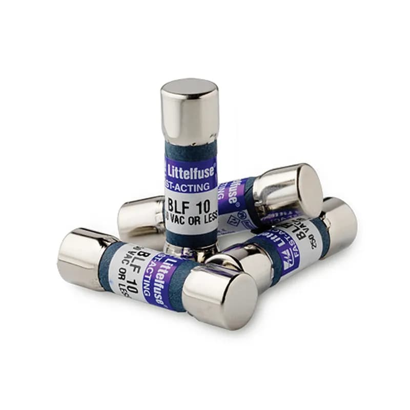 BLF005 is a Midget fuse with an ampere rating of 5 and 250 V ac.
