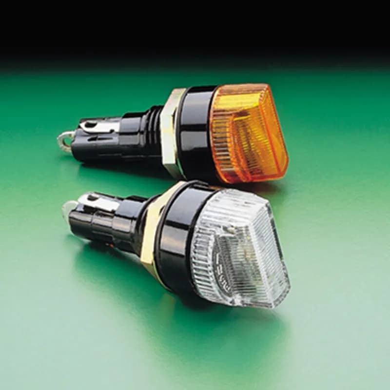 344 INDICATING PANEL 344 Bar Knob 100-125V. Blown-Fuse Indicating Panel Mount Fuseholder for 3AG Fuses (Bar Knob).