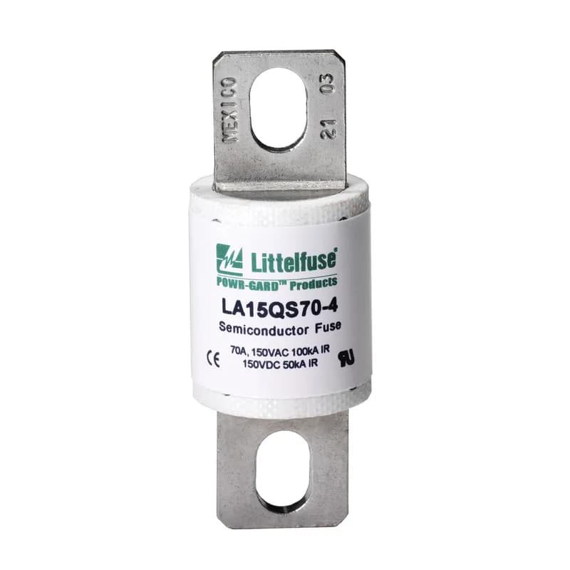 Littelfuse LA15QS600-4 - The Littelfuse LA15QS series semiconductor fuses were designed for the specific protection of diodes and other semiconductor devices rated 150VAC/DC. The LA15QS product lines compact design is perfect for those applications that have limitations on available space.