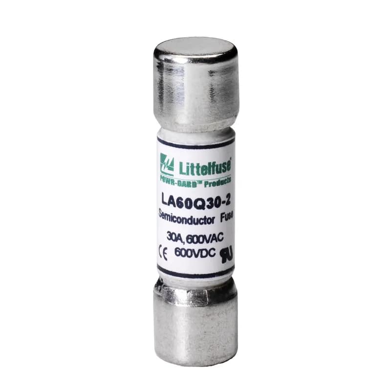 Designed to protect today's equipment and systems, Littelfuse semiconductor fuses are manufactured with Littelfuse-developed technology that sets tomorrow's standards for accuracy, consistent quality, reliability, and predictable performance. By using advanced metallurgical, polymer, and materials research; mathematical modeling, and computerized statistical analysis; Littelfuse engineers have redefined State-of-the-Art. Applications: Designed specifically for supplementary protection of semiconducting devices such as silicon controlled rectifiers (SCR), diodes, thyristors, triacs, transistors, and similar solid-state devices. These devices are used in power equipment including variable speed drives, power rectifiers, UPS systems, DC power supplies, and in a wide range of electronic equipment. May be used wherever extremely fast-acting, current-limiting fuses with no time delay are required. Safety: 200,000 A.I.R. - Reliable interruption of all overcurrents up to 200,000 amperes . . . meets present and future system requirements. (Note: L15S series has 100,000 A.I.R.). Extremely Current Limiting - Low I2t and peak let-through currents meet most semiconductor requirements.UL Recognized; Littelfuse semiconductor fuses are recognized under the components program of Underwriters Laboratories, Inc., and carry the mark. UL Recognized semiconductor fuses may be used to provide supplementary protection in UL listed equipment. Safety: Low Watt Losses - Means less heating and power consumption in circuit. Controlled Transient Overvoltages - All circuits are subject to transient overvoltages during fault current interruption. These transient overvoltages (arc voltages) start when fuse links melt or circuit breaker contacts part, and subside when circuit is interrupted. Semiconductors are very sensitive to overvoltages. Littelfuse semiconductor fuse designs keep transient overvoltages to low levels and help reduce semiconductor failure.