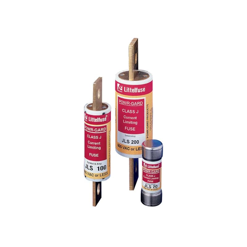 JLS500 is a Class J fuse with an ampere rating of 500 and knife-blade-style construction.