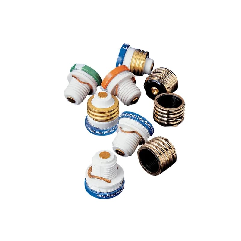 Littelfuse TOO6.25 - Littelfuse Plug fuses provide overcurrent protection to general purpose circuits and small motor loads. Edison-base Plug fuses (TOO and TLO series) feature metal threads similar to incandescent lamp bases. Type S Plug fuses (SOO and SLO series) utilize a nonmetallic threaded base and must be used with Type S adapters (SAO series). The National Electrical Code permits Edison base Plug fuses to be used for replacement purposes only. Type S fuses and adapters prevent shunting open fuses and over-fusing.