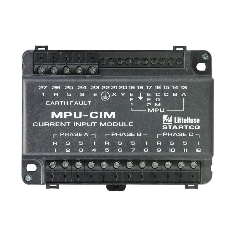 Interface between MPU-32 or FPU-32 and 5-A-secondary, 1-A-secondary, and sensitive current transformers.