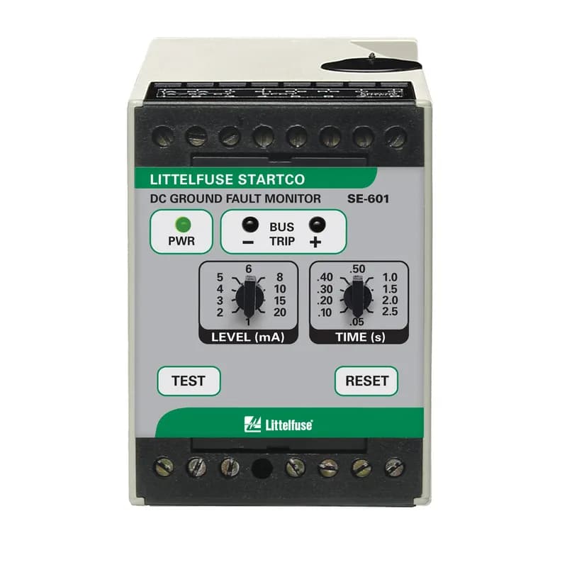 SE-601-0T is a sensitive ground-fault monitor with a supply voltage dc of 40–55.