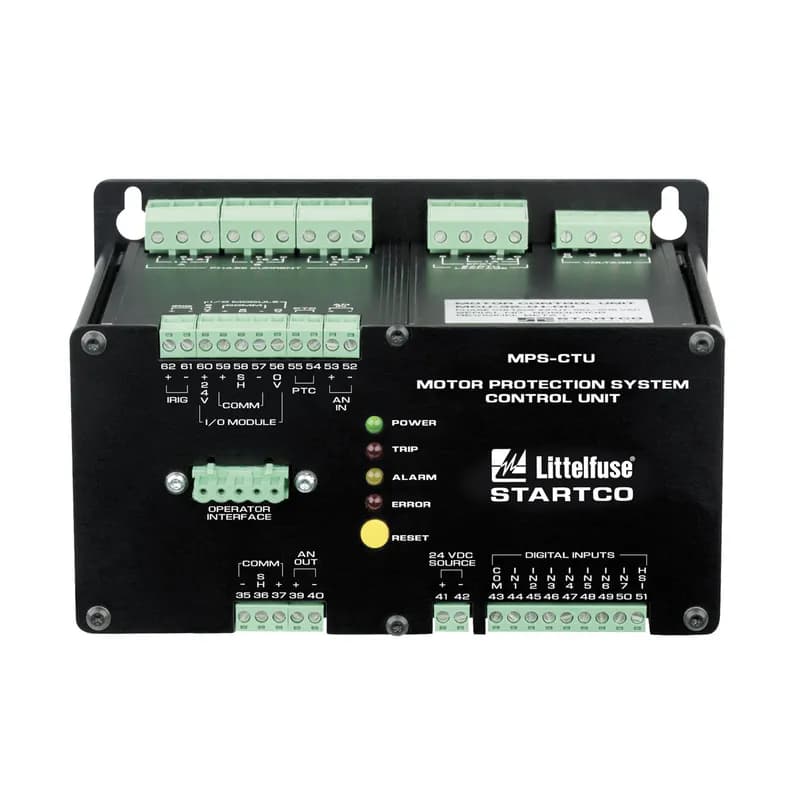 Littelfuse MPS-OPI-01-00 - The MPS-OPI-01-00 (MPS-OPI) is the recommended 4 x 20 vacuum-fluorescent operator interface display for the MPS Motor Protection System.