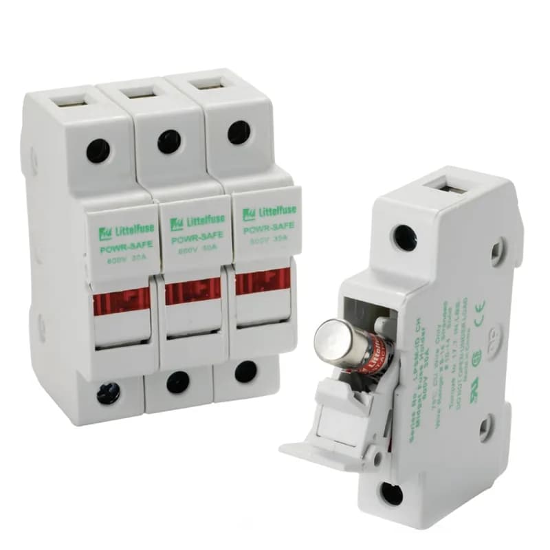 Littelfuse LPSM0003ZQCID - LPSM003QCID is a quick-connect, indicating midget fuse dead front fuse holder with a maximum ampere rating of 30.