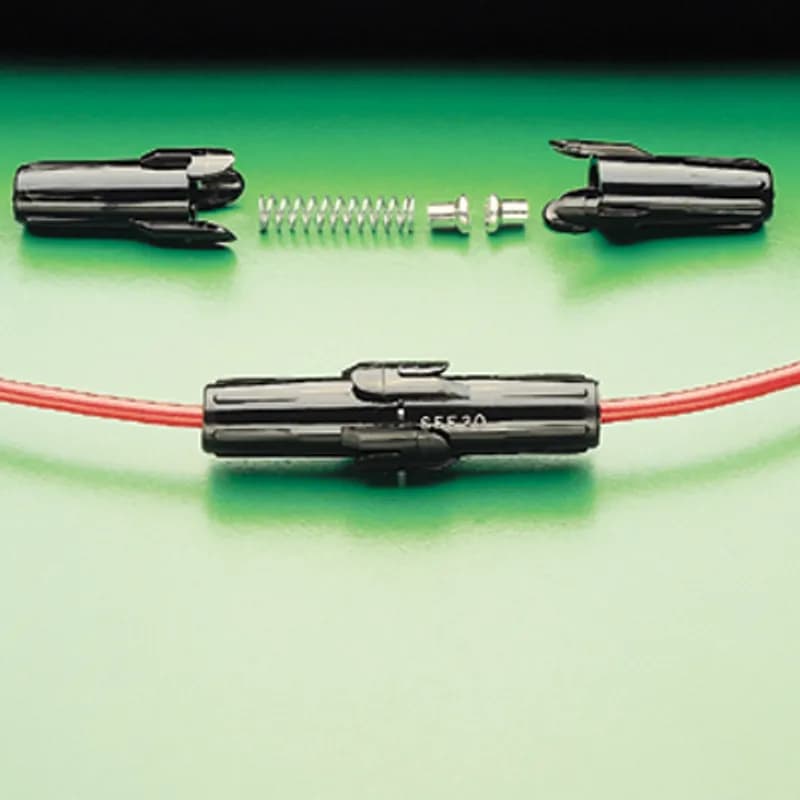 Littelfuse 155106U - TWIST-LOCK INLINE HOLDER NO FUSE SFE 6. Twist-Lock In-Line Fuseholder for 3AG/3AB and SFE Fuses.