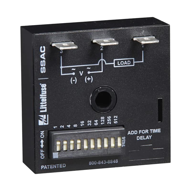 The TDUI Series combines digital timing circuitry with universal voltage operation. Voltages of 24 to 240VAC and 12 to 24VDC are available in three ranges. The TDUI Series offers DIP switch selectable time delays ranging from 0.1 seconds to 102.3 minutes in three ranges. Its 1A rated output, ability to operate on multiple voltages, and wide range of switch selectable time delays make the TDUI Series an excellent choice for process control systems and OEM equipment. Operation (Interval): Upon application of input voltage, the time delay begins. The output energizes during the time delay. At the end of the time delay, the output de-energizes and remains de-energized until input voltage is removed. Reset: Removing input voltage resets the time delay and the output.
