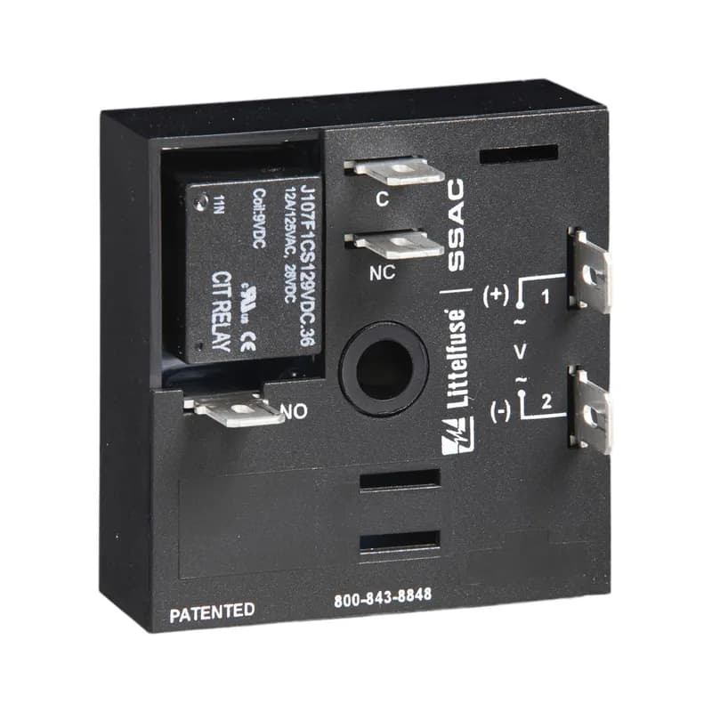The KRDM Series is a compact time delay relay measuring only 2 in. (50.8 mm) square. Its solid-state timing circuit provides excellent repeat accuracy and stability. Encapsulation protects against shock, vibration, and humidity. The KRDM Series is a cost effective approach for OEM applications that require small size, isolation, reliability, and long life. Operation (Delay-on-Make): Upon application of input voltage, the time delay begins. The output is de-energized before and during the time delay. At the end of the time delay, the output relay energizes and remains energized until input voltage is removed. Reset: Removing input voltage resets the time delay and output.