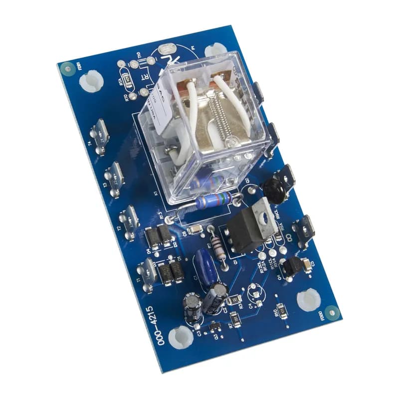 The ORM Series features open PC board construction for reduced cost. It has isolated, 10A, DPDT relay contacts and all connections are 0.25 in (6.35 mm) male quick connect terminals. The time delay may be ordered as factory fixed, onboard knob, or external adjustment. Time delays from 0.05 - 300 seconds. Operation (Delay-on-Make): Upon application of input voltage, the time delay begins. The output is de-energized before and during the time delay. At the end of the time delay, the output energizes and remains energized until voltage is removed. Reset: Removing input voltage resets the time delay and output.