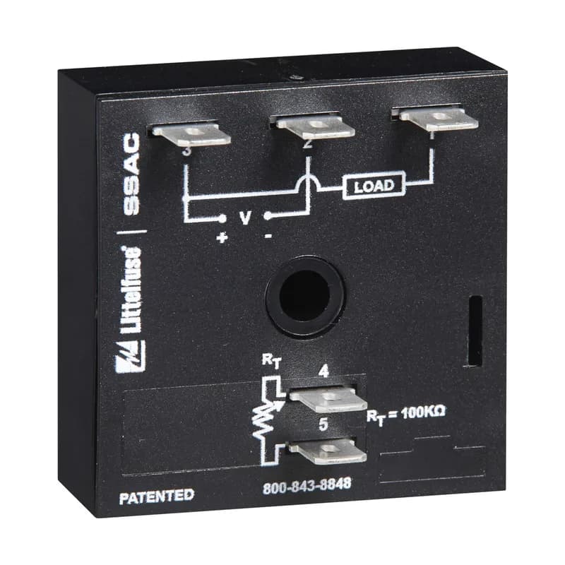 The KSD3 Series Digi-Timer is a cost effective approach for ON/OFF recycling applications. The on time is equal to the off time. An adjustment of the RT will change the time delays of both on and off times. This series is designed for general purpose commercial and industrial applications where a small, cost effective, reliable, solid-state timer is required. The factory calibration for fixed time delays is within 5% of the target time delay. The repeat accuracy, under stable conditions, is 0.5% of the selected time delay. This series is designed for popular AC and DC voltages. Time delays of 0.1 seconds to 1000 minutes are available in 6 ranges. The output is rated 1A steady and 10A inrush. The modules are totally solid state and encapsulated to protect the electronic circuitry. Operation (Recycling Flasher - ON Time First): Upon application of input voltage, the output energizes and the T1, ON time begins. At the end of the ON time, the output de-energizes and the T2 OFF time begins. At the end of the OFF time, the output energizes and the cycle repeats as long as input voltage is applied. Reset: Removing input voltage resets the output and time delays, and returns the sequence to the ON time. Operation (Recycling Flasher - OFF Time First): Upon application of input voltage, the T2 OFF time begins. At the end of the OFF time, the T1 ON time begins and the load energizes. At the end of the ON time the load de-energizes, and the cycle repeats until input voltage is removed. Reset: Removing input voltage resets the output and time delays and the sequence to the OFF time.