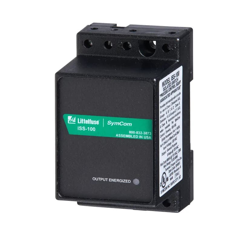 Littelfuse ISS-100 - The ISS-100 switches are UL 913 listed as an associated apparatus for interfacing between hazardous and non-hazardous areas. These units must be installed in a non-hazardous area.