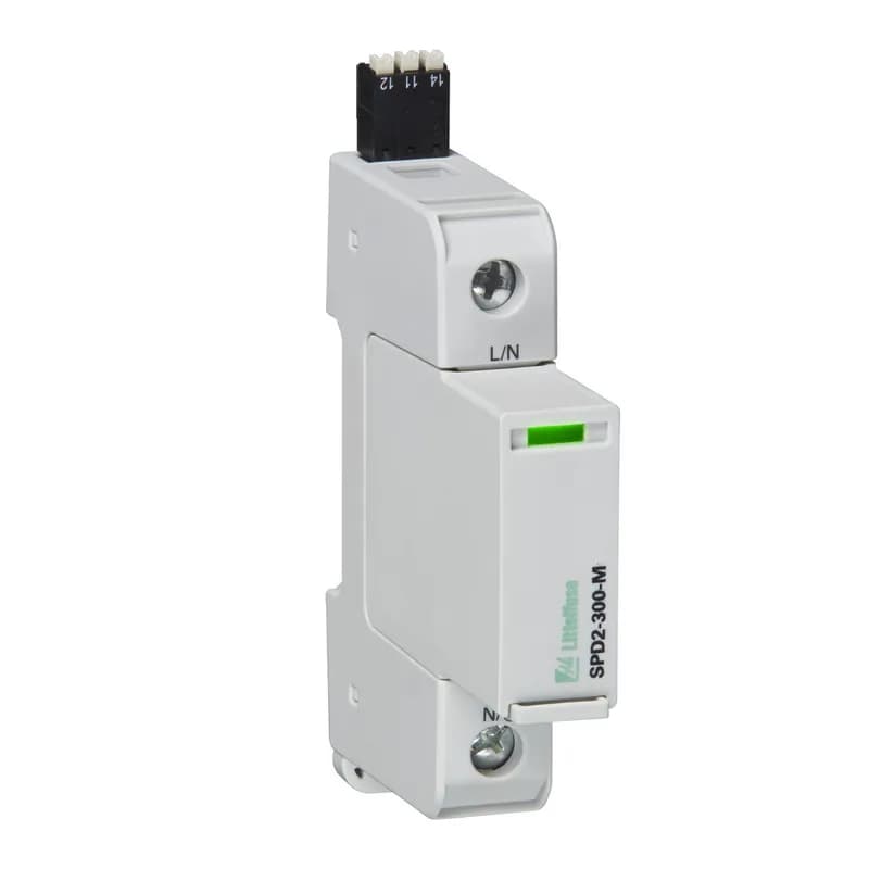 Surge protection devices (SPDs) provide equipment protection from transient overvoltage events lasting micro-seconds. By limiting the overvoltage to the equipment during these events, costly damage and downtime can be mitigated. The surge protection devices for the 1+0 configuration are available for 60 V to 600 V nominal voltage sub-distribution board applications.