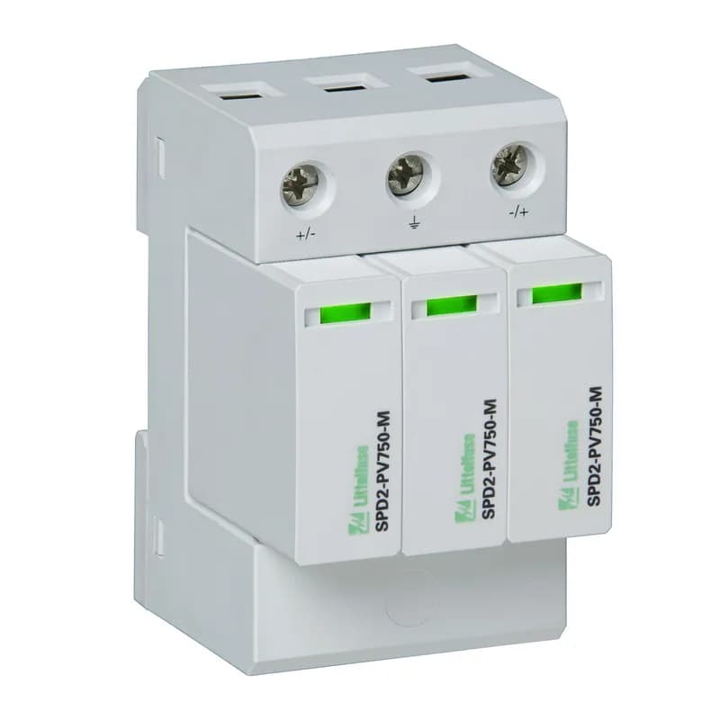 Surge protection devices (SPDs) provide equipment protection from transient overvoltage events lasting micro-seconds. By limiting the overvoltage to the equipment during these events, costly damage and downtime can be mitigated. The surge protection devices for the 1+0 configuration are available for 60 V to 600 V nominal voltage sub-distribution board applications.
