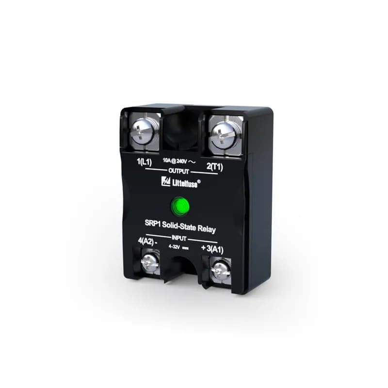 Littelfuse SRP1-CBDZH-075NW-N - The SRP1-CB High-Endurance series of multipurpose solid-state relays (SSRs) ensures superior uptime. Designed for high frequency operation, the Littelfuse SRP1-CB series provides consistent and reliable performance for applications that demand extensive on/off switching. The relays broad voltage range and Zero Cross & Instantaneous switching make them compatible across a wide selection of single-phase and high-power three-phase applications from industrial machinery to commercial use. Using the latest manufacturing techniques in Direct Bonding Technology and featuring high-end power semiconductors (Littelfuse proprietary IXYS Technology) this relay guarantees maximum quality, reliability, and longevity even under tough conditions compared to any other relay in the market.