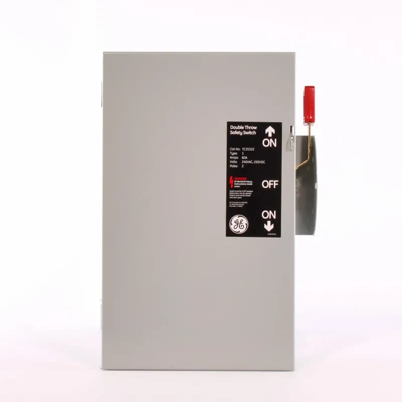 No matter the application, we’ve got you covered with a rugged, reliable and easy-to-install Spec-Setter safety switch. 60A 3P DBL THR N1 240V NONFUSE