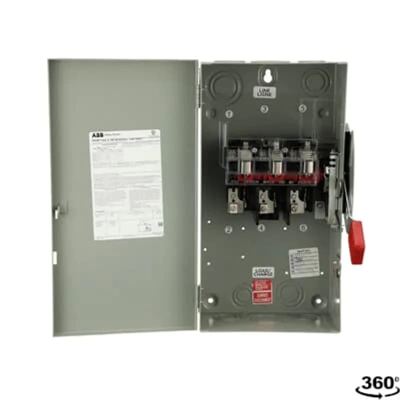 ABB - Electrification THN3362 - No matter the application, we’ve got you covered with a rugged, reliable and easy-to-install Spec-Setter safety switch. 60A 3P HD N1 600V NONFUSE SW
