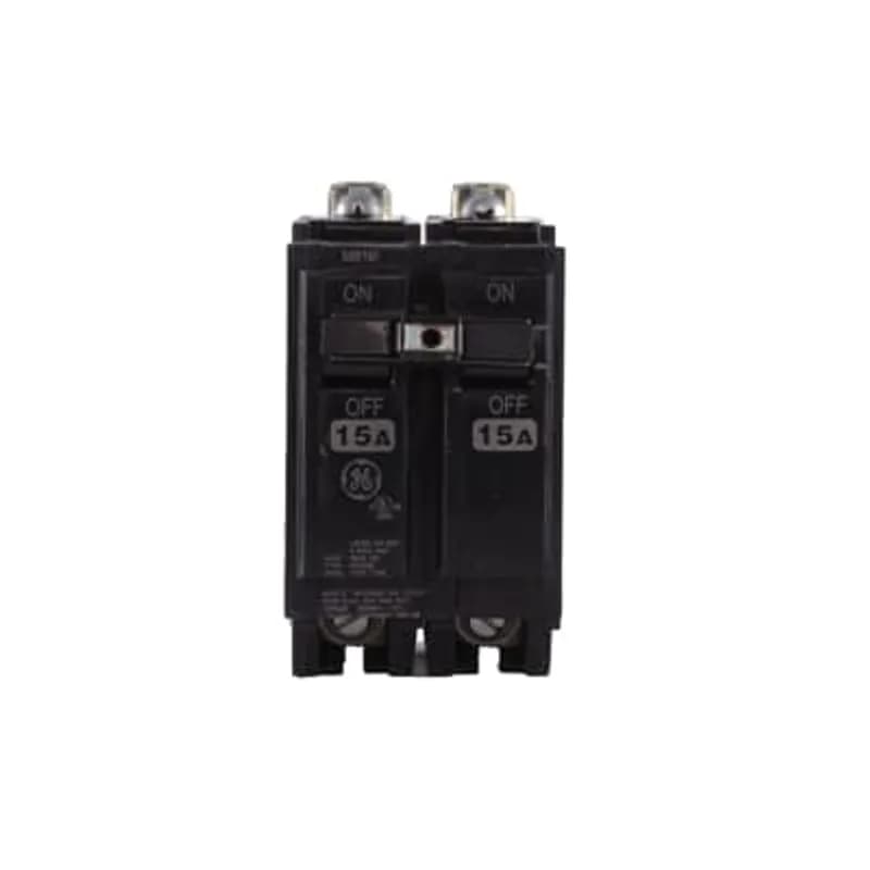 Q line circuit breakers are one-inch wide per pole, compact, thermal-magnetic devices designed for residential and commercial applications. The QB breakers are bolt-on versions of the Q Line used for bolting to the bus connections of load centers and lighting panels. All Q Line circuit breakers feature Quick-make / Quick-break mechanisms, common trip bars, and easy to spot trip indication to ensure safety and reliability. Q Line breakers are available in 1, 2, and 3 pole versions, can be ordered with auxiliary contact and shunt trip accessories, and can be ordered for use in HID applications. 2115 Amps 15 A