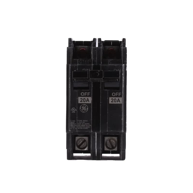 Q line circuit breakers are one-inch wide per pole, compact, thermal-magnetic devices designed for residential and commercial applications. The QC breakers are lug-lug versions of the Q Line and are available for 35mm DIN rail mounting. All Q Line circuit breakers feature Quick-make / Quick-break mechanisms, common trip bars, and easy to spot trip indication to ensure safety and reliability. Q Line breakers are available in 1, 2, and 3 pole versions and can be ordered with auxiliary contact and shunt trip accessories. 20WL Amps 20 A