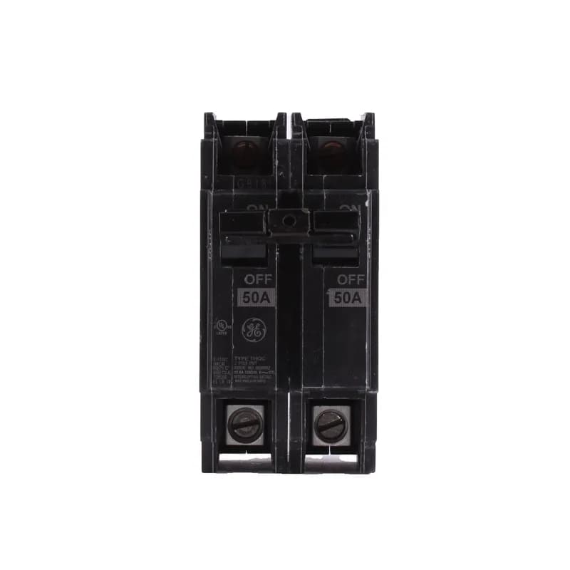 Q line circuit breakers are one-inch wide per pole, compact, thermal-magnetic devices designed for residential and commercial applications. The QC breakers are lug-lug versions of the Q Line and are available for 35mm DIN rail mounting. All Q Line circuit breakers feature Quick-make / Quick-break mechanisms, common trip bars, and easy to spot trip indication to ensure safety and reliability. Q Line breakers are available in 1, 2, and 3 pole versions and can be ordered with auxiliary contact and shunt trip accessories. 50WL Amps 50 A