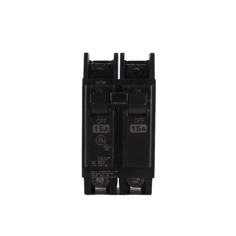 Q line circuit breakers are one-inch wide per pole, compact, thermal-magnetic devices designed for residential and commercial applications. The QC breakers are lug-lug versions of the Q Line and are available for 35mm DIN rail mounting. All Q Line circuit breakers feature Quick-make / Quick-break mechanisms, common trip bars, and easy to spot trip indication to ensure safety and reliability. Q Line breakers are available in 1, 2, and 3 pole versions and can be ordered with auxiliary contact and shunt trip accessories. 15WL Amps 15 A