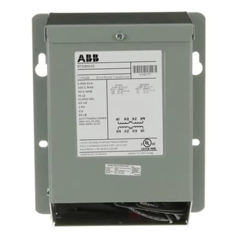 ABB's Buck-boost transformers are small, single phase, dry type distribution transformers designed and shipped as insulating/isolating transformers. They have a dual voltage primary and a dual voltage secondary. These transformers can be connected for a wide range of voltage combinations. The most common use is to buck (lower) or boost (raise) the supply voltage a small amount, usually 5 to 27%. Buck boost transformers comply with NEC Article 210-9, Exception 1, when field connected as an autotransformer.