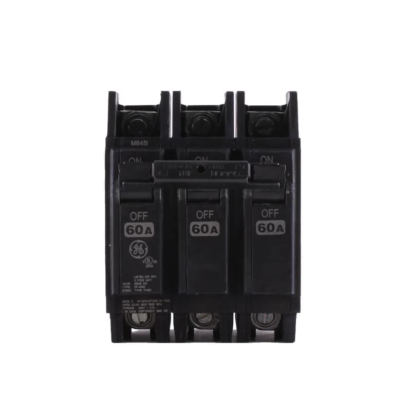 Q line circuit breakers are one-inch wide per pole, compact, thermal-magnetic devices designed for residential and commercial applications. The QC breakers are lug-lug versions of the Q Line and are available for 35mm DIN rail mounting. All Q Line circuit breakers feature Quick-make / Quick-break mechanisms, common trip bars, and easy to spot trip indication to ensure safety and reliability. Q Line breakers are available in 1, 2, and 3 pole versions and can be ordered with auxiliary contact and shunt trip accessories. 60WL Amps 60 A