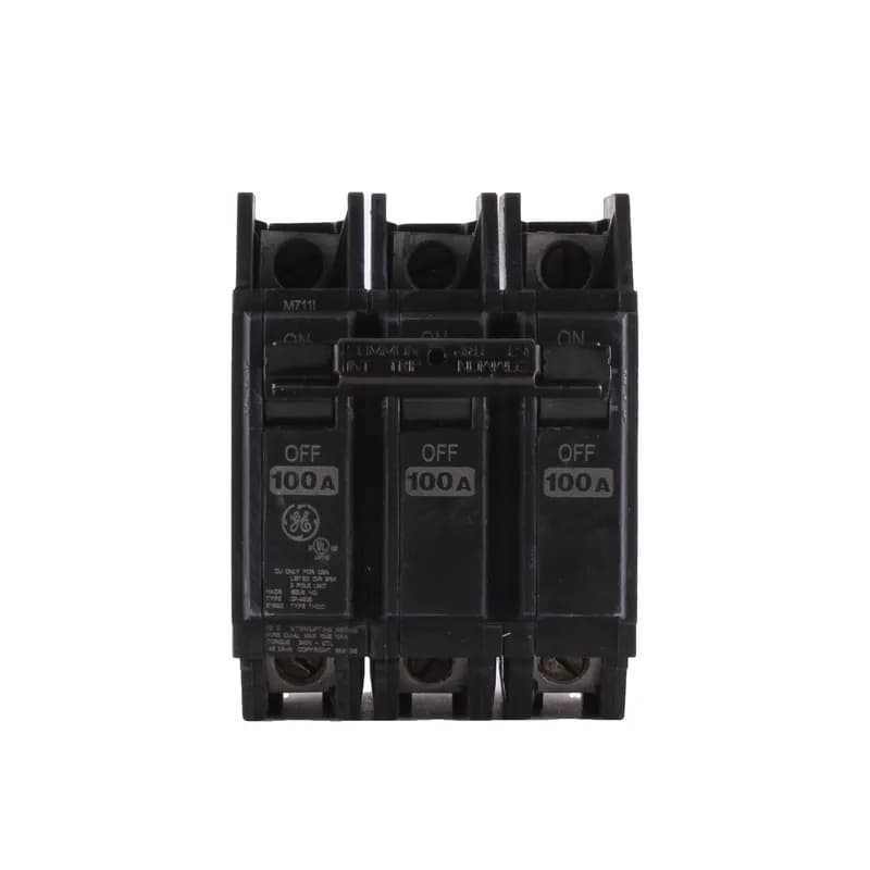 Q line circuit breakers are one-inch wide per pole, compact, thermal-magnetic devices designed for residential and commercial applications. The QC breakers are lug-lug versions of the Q Line and are available for 35mm DIN rail mounting. All Q Line circuit breakers feature Quick-make / Quick-break mechanisms, common trip bars, and easy to spot trip indication to ensure safety and reliability. Q Line breakers are available in 1, 2, and 3 pole versions and can be ordered with auxiliary contact and shunt trip accessories. 00WL Amps 100 A
