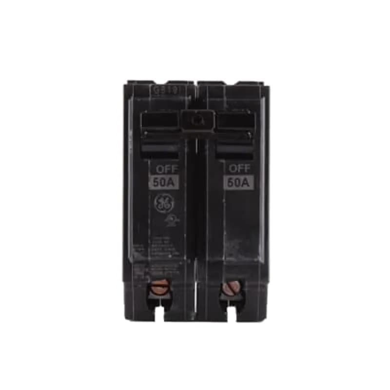 Q Line circuit breakers are one-inch wide per pole, compact, thermal-magnetic devices designed for residential and commercial applications in load centers or lighting panels. All Q Line circuit breakers feature Quick-make / Quick-break mechanisms, common trip bars, and easy to spot trip indication to ensure safety and reliability. Q Line breakers can be ordered with auxiliary contact and shunt trip accessories, and can be ordered for use in HID applications. The THQL22080 breaker features 2 poles, an ampere rating of 80A, an interrupting rating of 10kAIC, and a voltage rating of 240V.