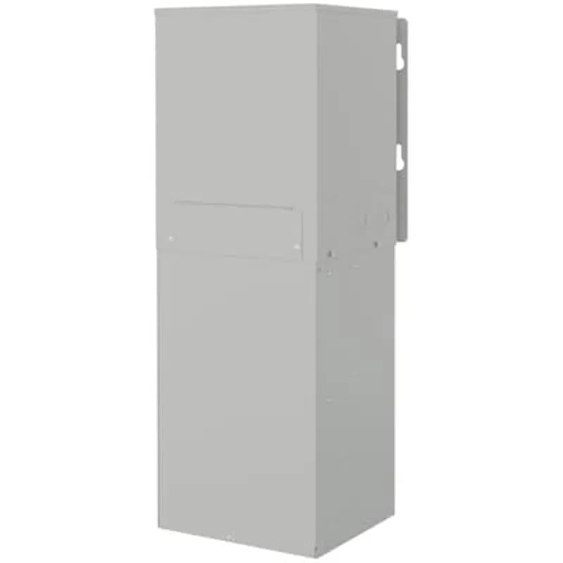 ABB's Servicenter™ Single-Phase Integral Transformer and load center system comes equipped with an encapsulated transformer wired into rightly sized circuit breakers for both the primary and secondary transformer windings. Qualified to the seismic requirements of IEEE-693-2005 and IBC-2021 and CBC 2022. Accessible mounting flanges with keyhole slotted mounting holes to make installation easy. NEMA 3R painted enclosure. Clear, comprehensive documentation and labeling. The Servicenter system is UL Listed and is suitable for use service equipment with a 10 kAIC short circuit current rating. The load center portion of this system is ready to accept the ABB THQL plug-on circuit breakers.