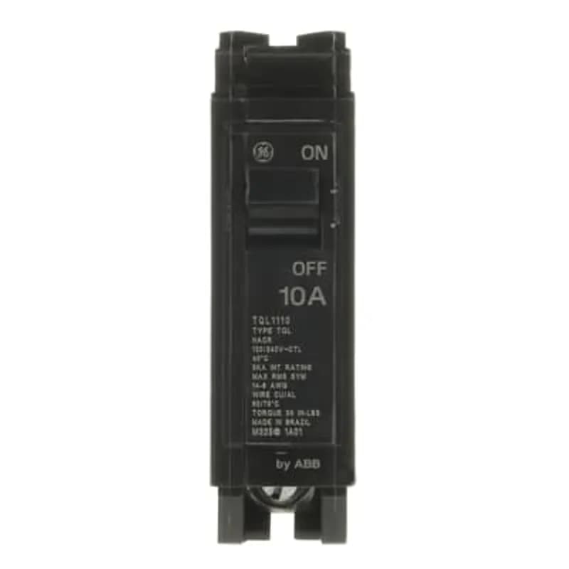 Q line circuit breakers are one-inch wide per pole, compact, thermal-magnetic devices designed for residential and commercial applications. The QL breakers are plug-in versions of the Q Line used for connection to load centers and lighting panels. All Q Line circuit breakers feature Quick-make / Quick-break mechanisms, common trip bars, and easy to spot trip indication to ensure safety and reliability. Q Line breakers are available in 1, 2, and 3 pole versions, can be ordered with auxiliary contact and shunt trip accessories, and can be ordered for use in HID applications. 1110 Amps 10 A