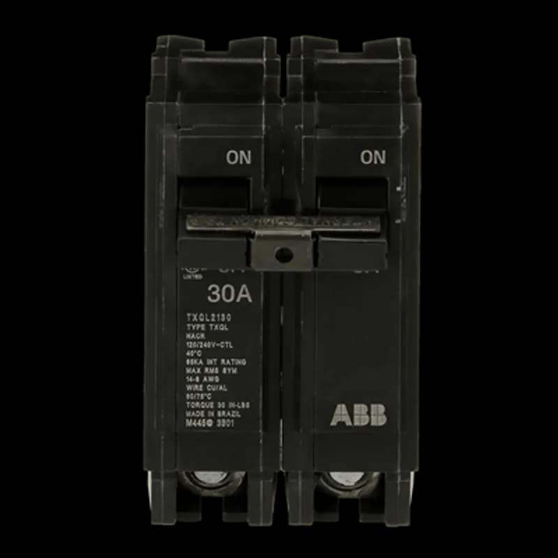 Q line circuit breakers are one-inch wide per pole, compact, thermal-magnetic devices designed for residential and commercial applications. The QL breakers are plug-in versions of the Q Line used for connection to load centers and lighting panels. All Q Line circuit breakers feature Quick-make / Quick-break mechanisms, common trip bars, and easy to spot trip indication to ensure safety and reliability. Q Line breakers are available in 1, 2, and 3 pole versions, can be ordered with auxiliary contact and shunt trip accessories, and can be ordered for use in HID applications. 2130 Amps 30 A