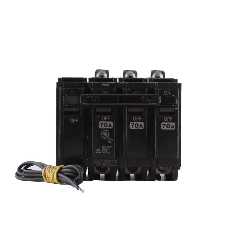 Q line circuit breakers are one-inch wide per pole, compact, thermal-magnetic devices designed for residential and commercial applications. The QB breakers are bolt-on versions of the Q Line used for bolting to the bus connections of load centers and lighting panels. All Q Line circuit breakers feature Quick-make / Quick-break mechanisms, common trip bars, and easy to spot trip indication to ensure safety and reliability. Q Line breakers are available in 1, 2, and 3 pole versions, can be ordered with auxiliary contact and shunt trip accessories, and can be ordered for use in HID applications. 0ST1 Amps 30 A