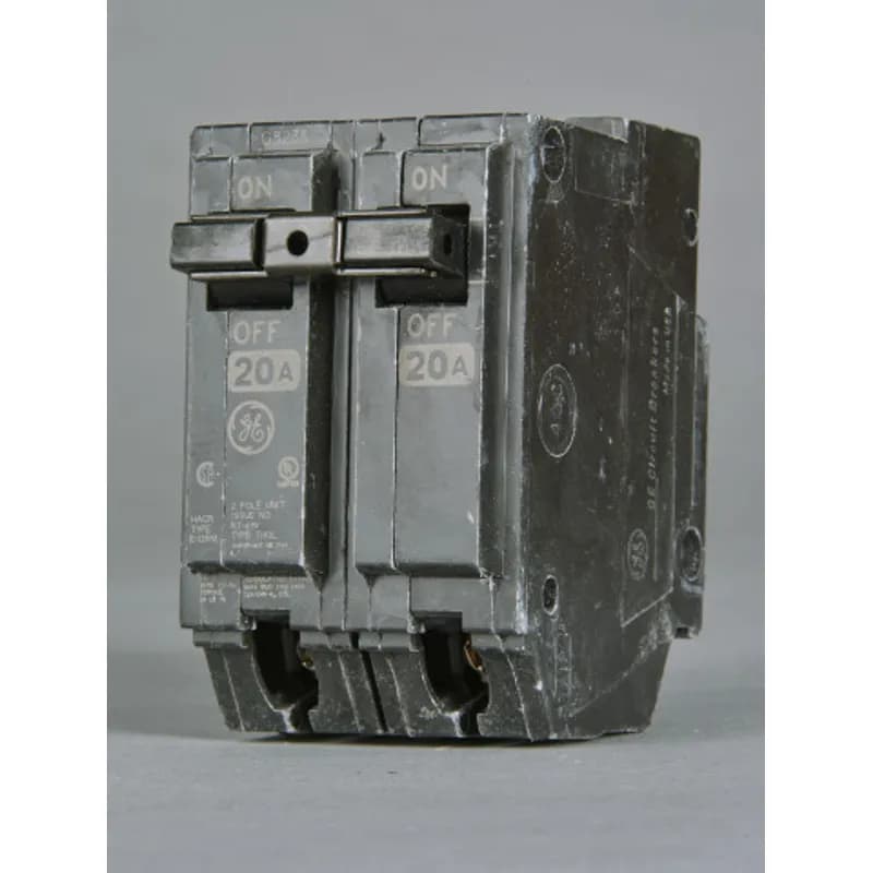 Q Line circuit breakers are one-inch wide per pole, compact, thermal-magnetic devices designed for residential and commercial applications in load centers or lighting panels. All Q Line circuit breakers feature Quick-make / Quick-break mechanisms, common trip bars, and easy to spot trip indication to ensure safety and reliability. Q Line breakers can be ordered with auxiliary contact and shunt trip accessories, and can be ordered for use in HID applications. The THQL22045 breaker features 2 poles, an ampere rating fo 45 A, an interrupting rating of 10kAIC, and a voltage rating of 240V.