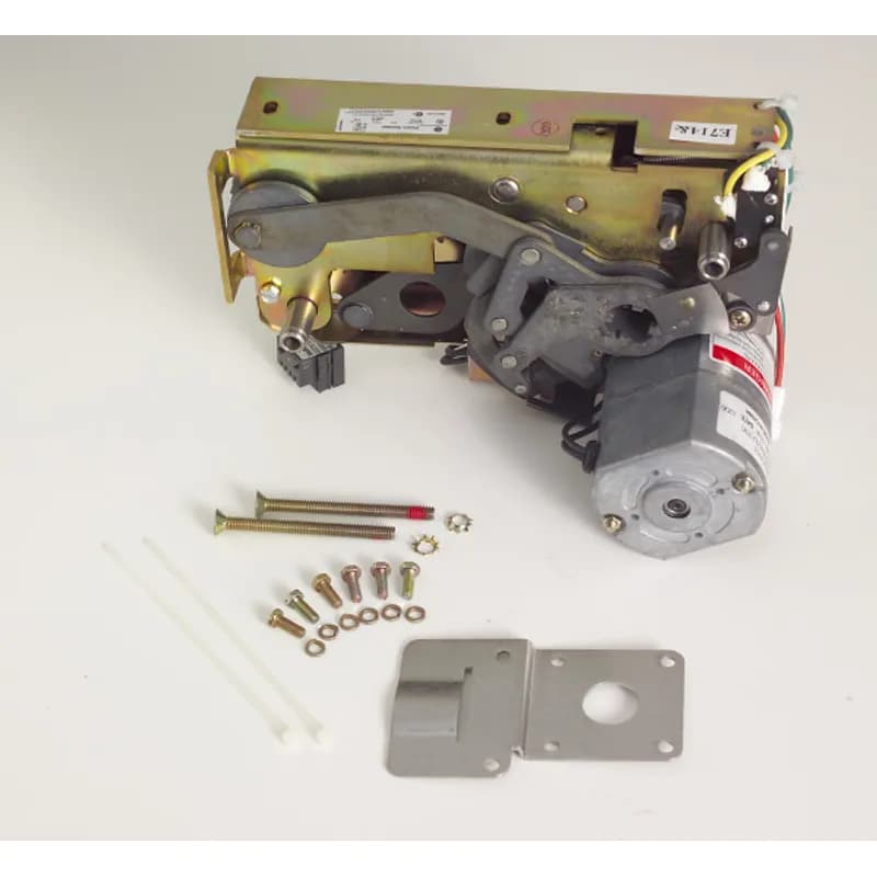 The electrical operator mounts inside the front cover of the manually operated breaker. The accessory can be added to any Power Break II breaker in the factory or the field to provide electrical spring charging and charge indication. For remote closing, the remote close solenoid must be priced and ordered separately. All breakers are prewired to dedicated secondary terminals for easy field installation. When electrical operation is used, either a shunt trip or an undervoltage release accessory is required for remote opening. These accessories must be ordered and priced separately. 240R Frame Rating Amps 3000