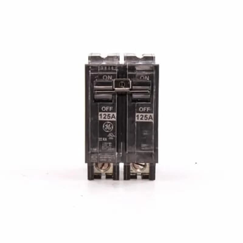 Q line circuit breakers are one-inch wide per pole, compact, thermal-magnetic devices designed for residential and commercial applications. The QL breakers are plug-in versions of the Q Line used for connection to load centers and lighting panels. All Q Line circuit breakers feature Quick-make / Quick-break mechanisms, common trip bars, and easy to spot trip indication to ensure safety and reliability. Q Line breakers are available in 1, 2, and 3 pole versions, can be ordered with auxiliary contact and shunt trip accessories, and can be ordered for use in HID applications. 1125 Amps 125 A