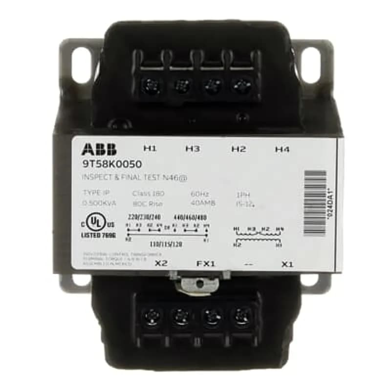 ABB's Machine tool core and coil transformers are isolation transformers designed to provide a high degree of secondary voltage stability (regulation) during a brief period of overload condition (also referred to as “inrush current”). They are ideal for applications where power regulation and space optimization are critical. Machine tool core and coil transformers feature welded cores to deliver outstanding performance, long life, and quiet operation.
