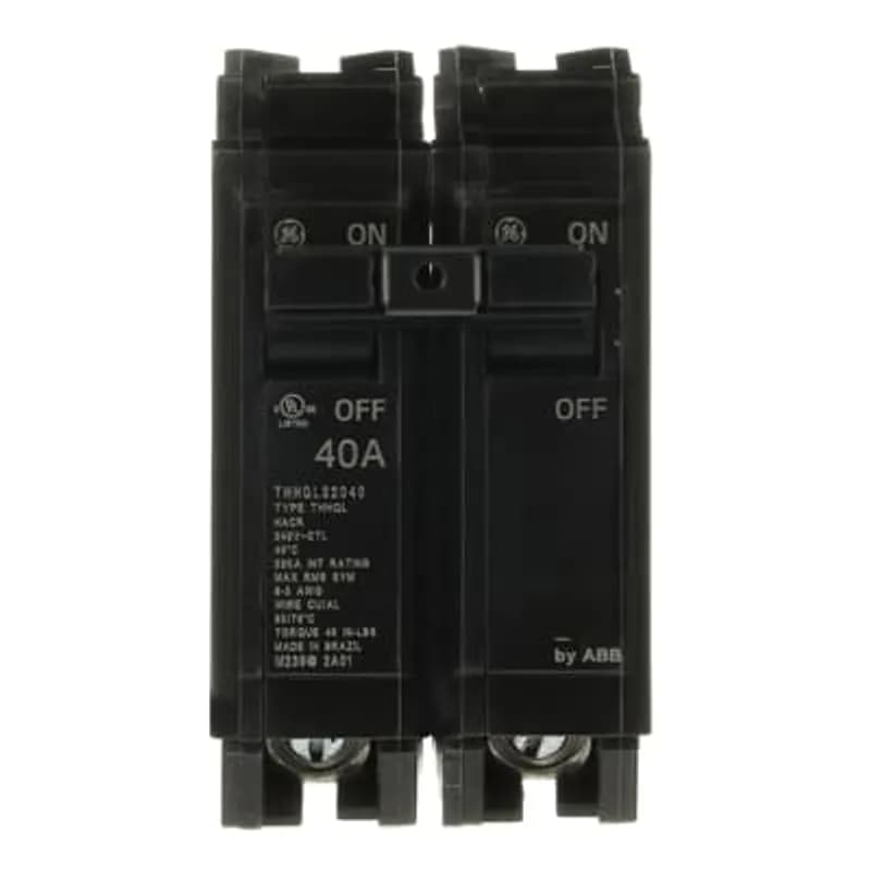Q line circuit breakers are one-inch wide per pole, compact, thermal-magnetic devices designed for residential and commercial applications. The QL breakers are plug-in versions of the Q Line used for connection to load centers and lighting panels. All Q Line circuit breakers feature Quick-make / Quick-break mechanisms, common trip bars, and easy to spot trip indication to ensure safety and reliability. Q Line breakers are available in 1, 2, and 3 pole versions, can be ordered with auxiliary contact and shunt trip accessories, and can be ordered for use in HID applications. 2040 Amps 40 A