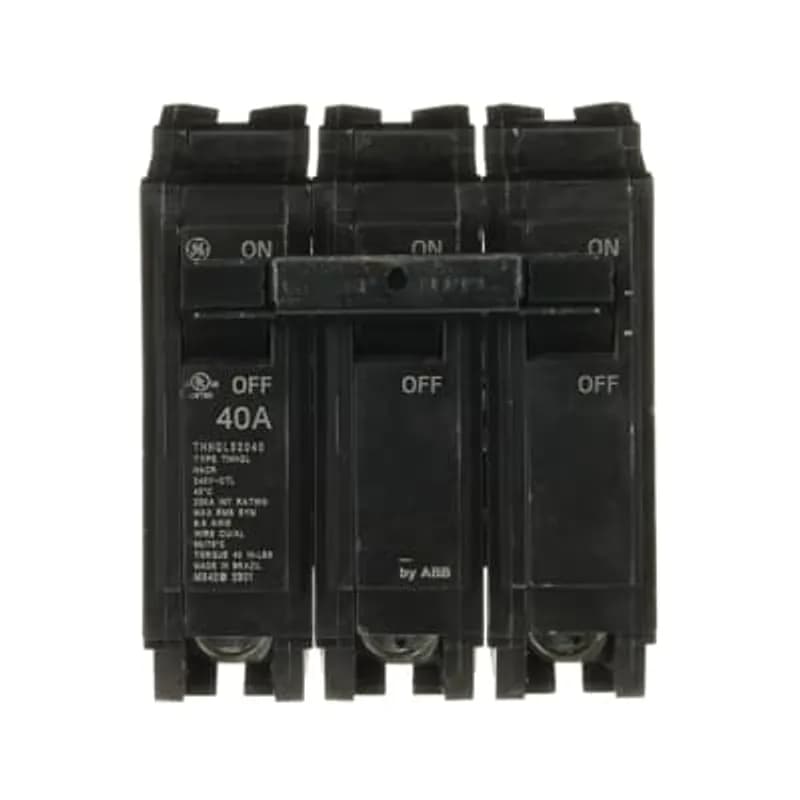 Q line circuit breakers are one-inch wide per pole, compact, thermal-magnetic devices designed for residential and commercial applications. The QL breakers are plug-in versions of the Q Line used for connection to load centers and lighting panels. All Q Line circuit breakers feature Quick-make / Quick-break mechanisms, common trip bars, and easy to spot trip indication to ensure safety and reliability. Q Line breakers are available in 1, 2, and 3 pole versions, can be ordered with auxiliary contact and shunt trip accessories, and can be ordered for use in HID applications. 2040 Amps 40 A