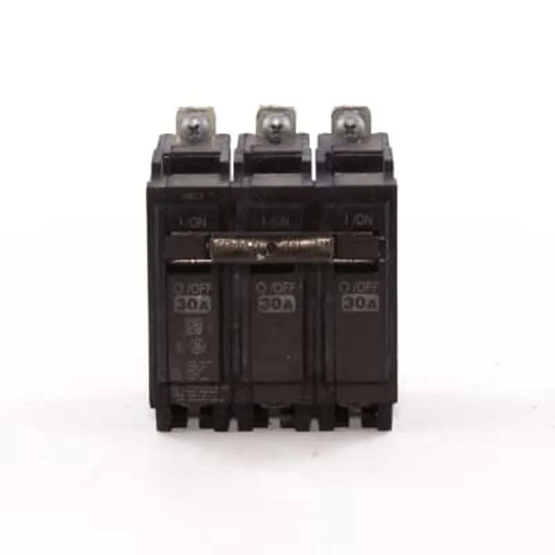 Q line circuit breakers are one-inch wide per pole, compact, thermal-magnetic devices designed for residential and commercial applications. The QB breakers are bolt-on versions of the Q Line used for bolting to the bus connections of load centers and lighting panels. All Q Line circuit breakers feature Quick-make / Quick-break mechanisms, common trip bars, and easy to spot trip indication to ensure safety and reliability. Q Line breakers are available in 1, 2, and 3 pole versions, can be ordered with auxiliary contact and shunt trip accessories, and can be ordered for use in HID applications. 2030 Amps 30 A
