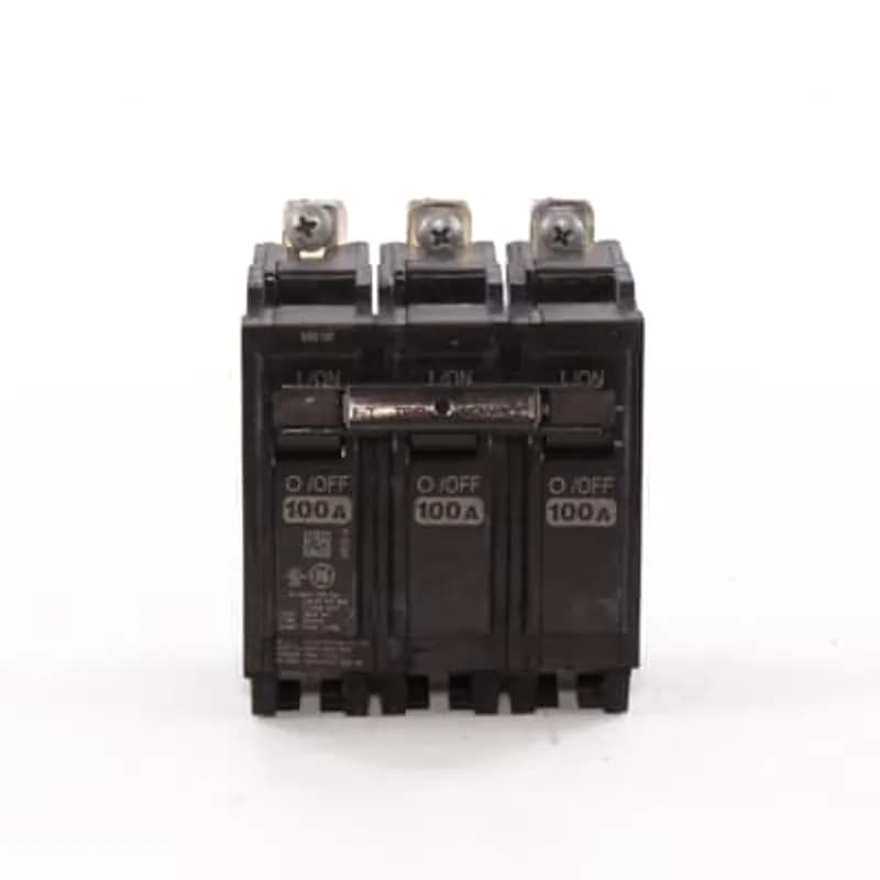 ABB - Electrification THHQB32100 - Q line circuit breakers are one-inch wide per pole, compact, thermal-magnetic devices designed for residential and commercial applications. The QB breakers are bolt-on versions of the Q Line used for bolting to the bus connections of load centers and lighting panels. All Q Line circuit breakers feature Quick-make / Quick-break mechanisms, common trip bars, and easy to spot trip indication to ensure safety and reliability. Q Line breakers are available in 1, 2, and 3 pole versions, can be ordered with auxiliary contact and shunt trip accessories, and can be ordered for use in HID applications. 2100 Amps 100 A